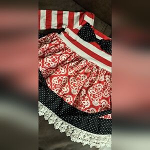 Toddler Beautiful Counting Daisies Dress Pop Over Button Back Lace Trim 24 Mo.